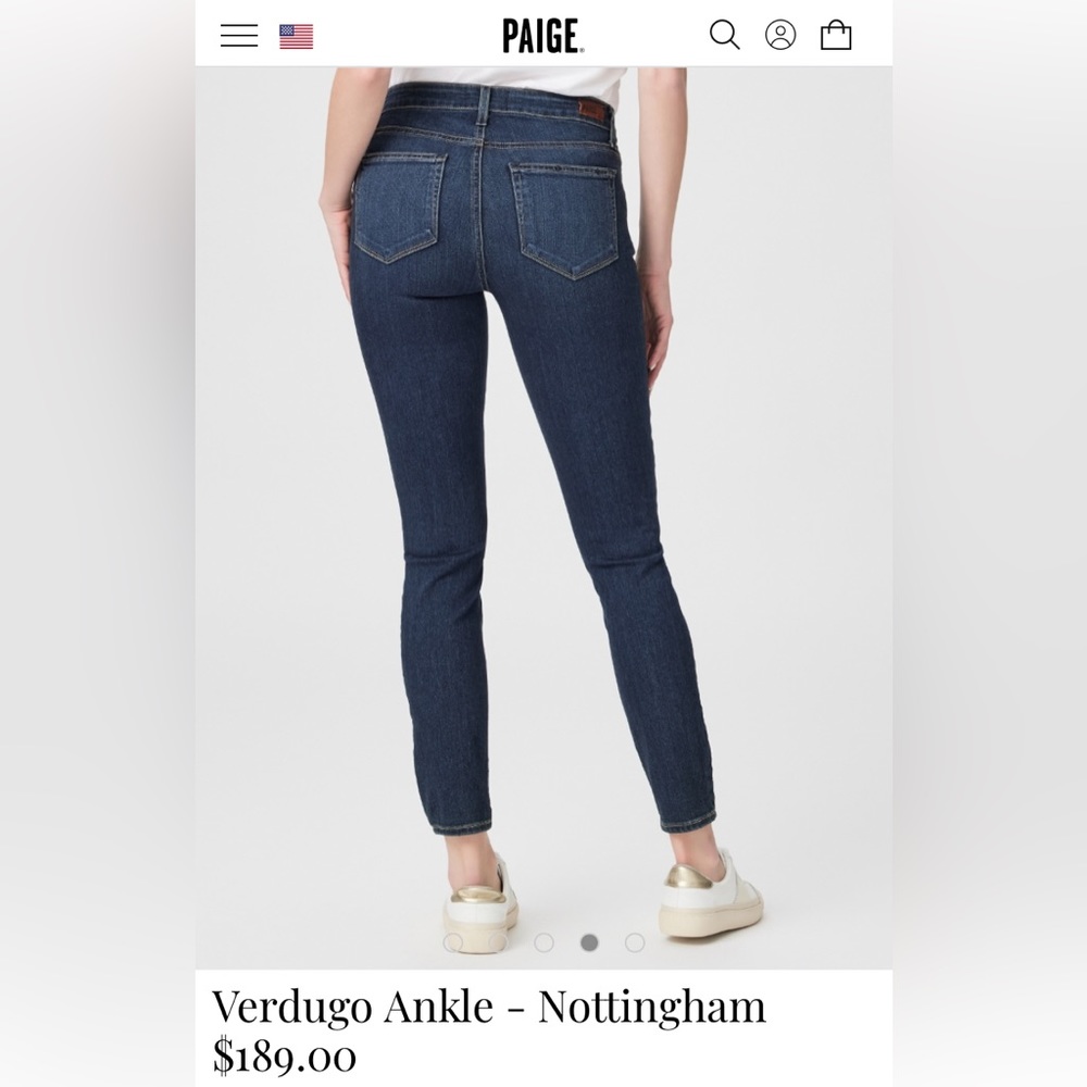 PAIGE Verdugo Ankle Denim Size 27